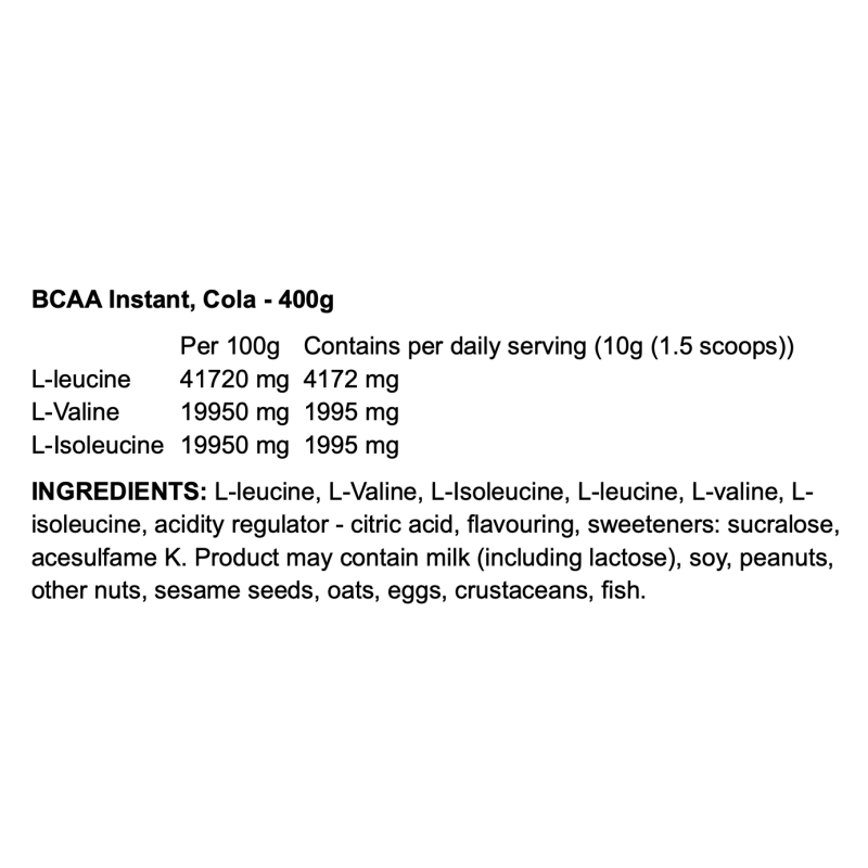 OstroVit BCAA Instant - Acides aminés 2:1:1 pour récupération et performance