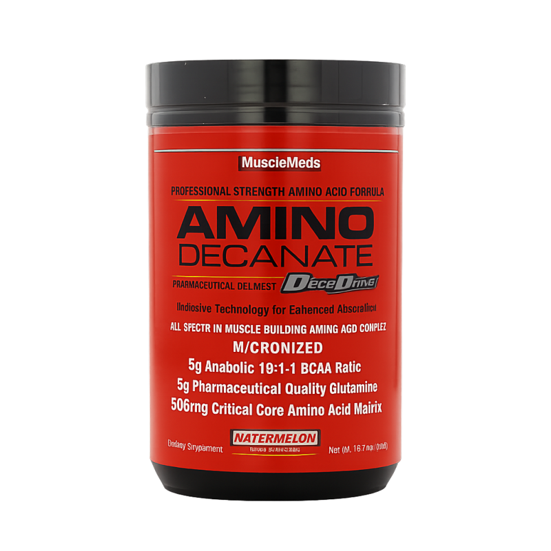 MuscleMeds Amino Decanate – Complexe complet d’acides aminés BCAA + Glutamine MuscleMeds Amino Decanate – Complexe complet d’acides aminés BCAA + Glutamine