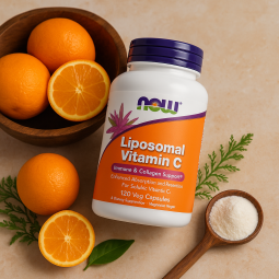 NOW Foods Liposomal Vitamin C – 120 gélules végétales biodisponibles
