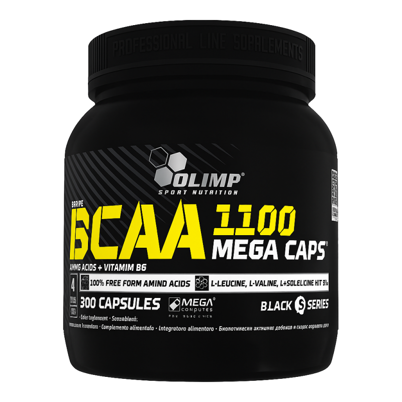 Olimp Nutrition BCAA 1100 Mega Caps – Acides aminés essentiels pour récupération et performance Olimp Nutrition BCAA 1100 Mega Caps – Acides aminés essentiels pour récupération et performance