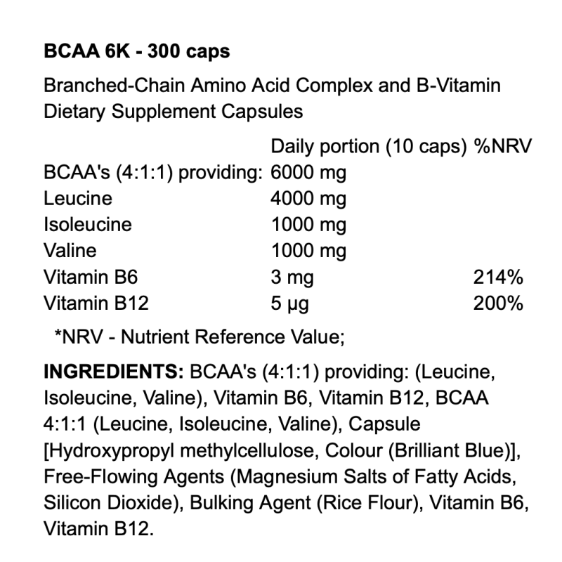 Applied Nutrition BCAA 6K