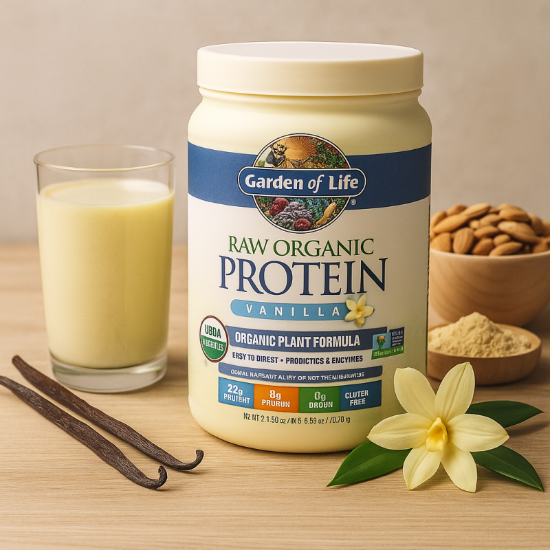 Garden of Life Raw Protein – Protéine végétale bio avec enzymes et probiotiques