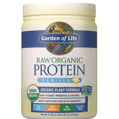 Garden of Life Raw Protein – Protéine végétale bio avec enzymes et probiotiques