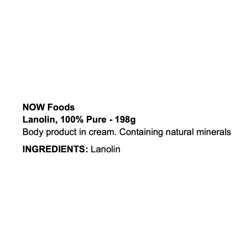 NOW Foods Lanolin