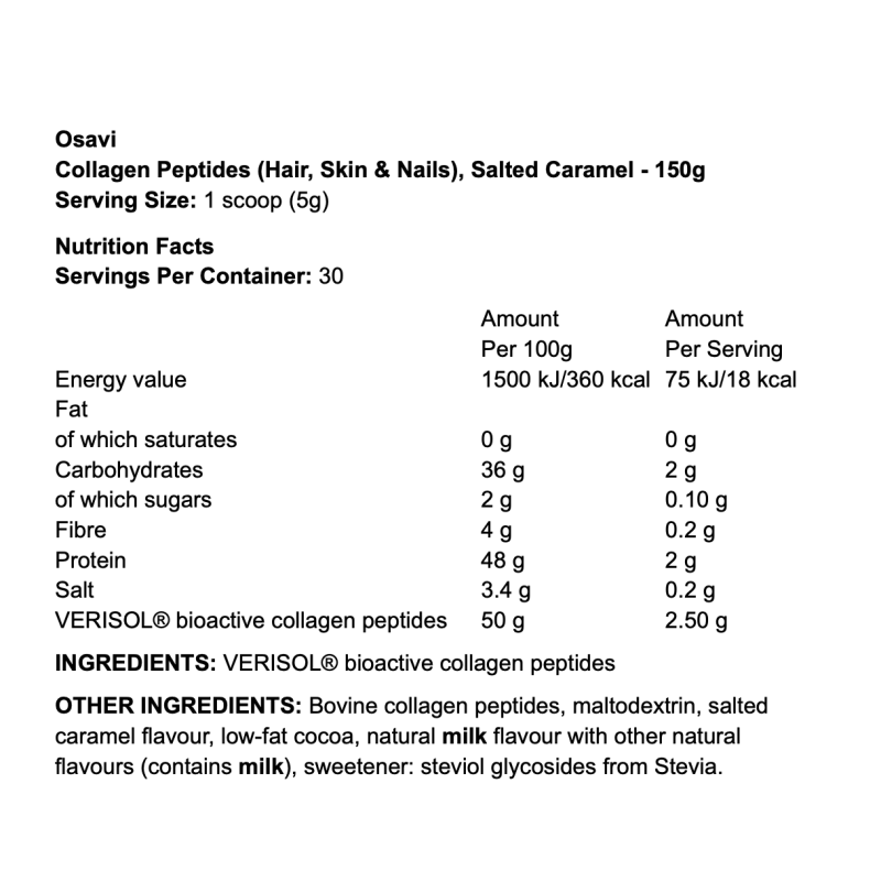 Osavi Collagen Peptides Hair Skin and Nails