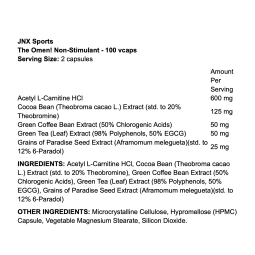 JNX Sports The Omen Non-Stimulant