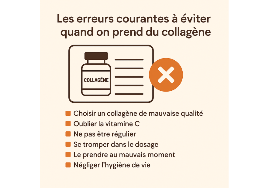 Les erreurs courantes à éviter quand on prend du collagène