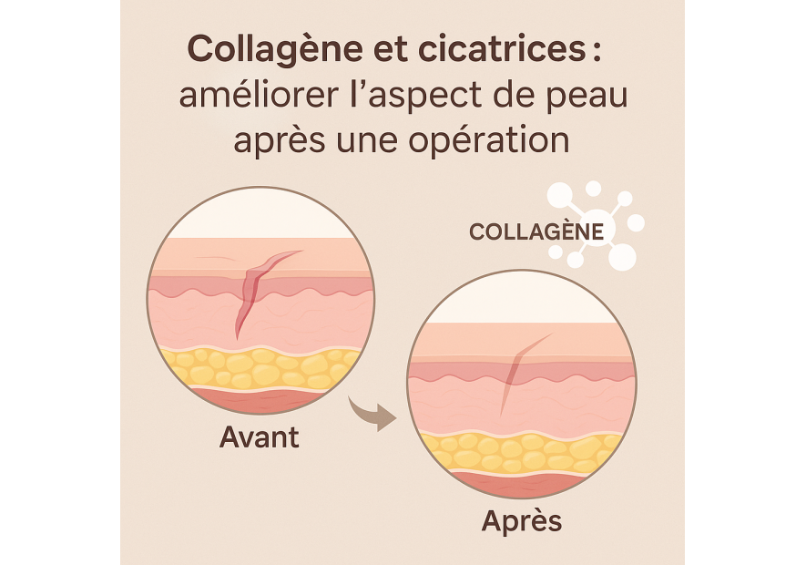 Collagène et cicatrices : améliorer l’aspect de la peau après une opération